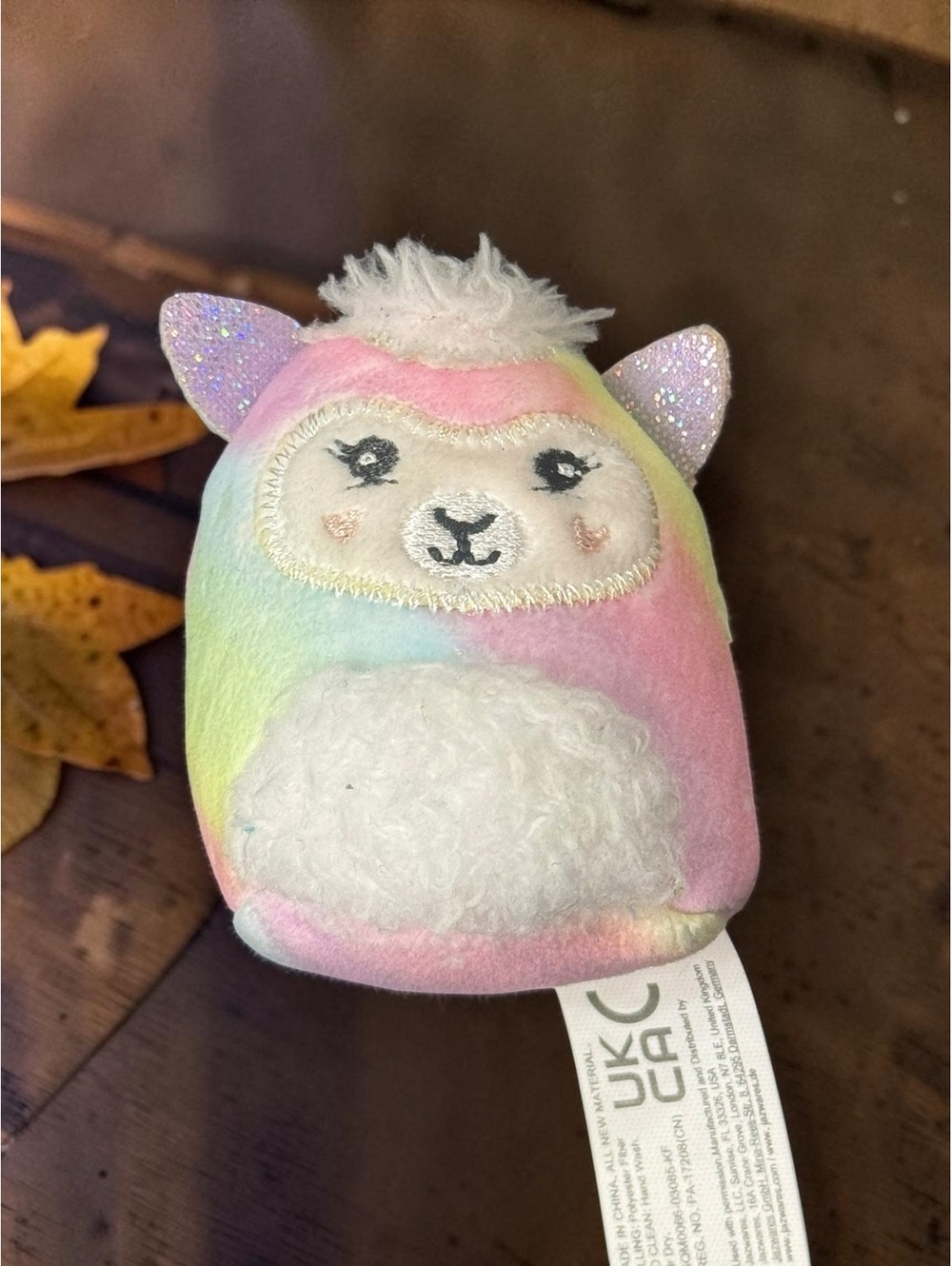 Squishmallows Bailey Rainbow Llama Squishville 2" Plush